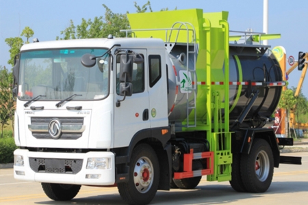 國(guó)六東風(fēng)D9 9.5方 餐廚垃圾車(圓罐)